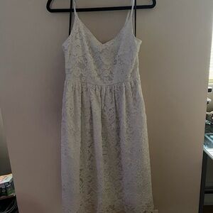 Elegant White Lace Dress